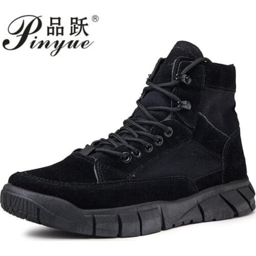 Good quality New Military Men Boots Combat Army Ankle Boots Autumn Outdoor Trekking Shoes Big Size Desert Tactical Shoes