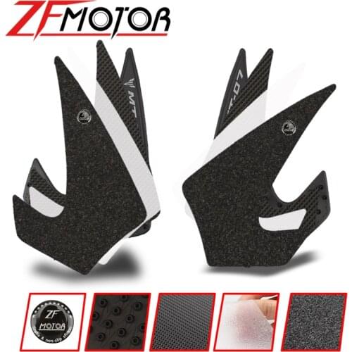 For Yamaha MT-07 MT07 FZ07 2014 2015 2016 2017 Motorcycle Tank Pad Protector Sticker Decal Gas Knee Grip Tank Traction Pad Side