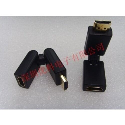 Free shipping For HDMI HD adapter 360 degree rotation extension head HDMI male to female TV corner