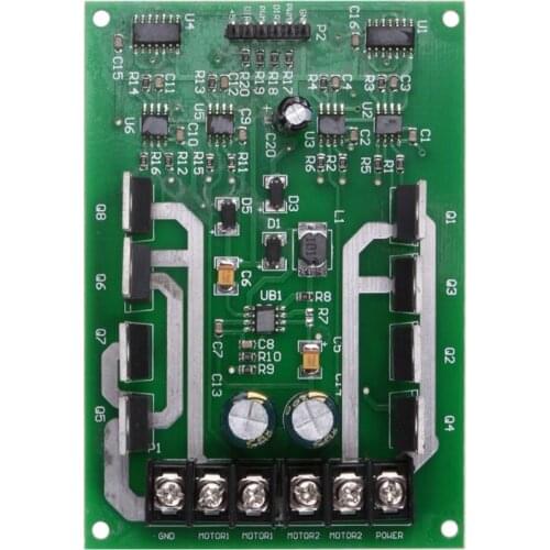 Dual Motor Driver Module Board H-bridge DC MOSFET IRF3205 3-36V 10A Peak30A DC Motor Driver Board with Brake Function