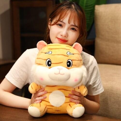 20/35/45CM Cute Creative Xiangyun Tiger Plush Toy Kawaii Stuffed Animal Doll Pillow Home Furnishing Bed Decoration Gift