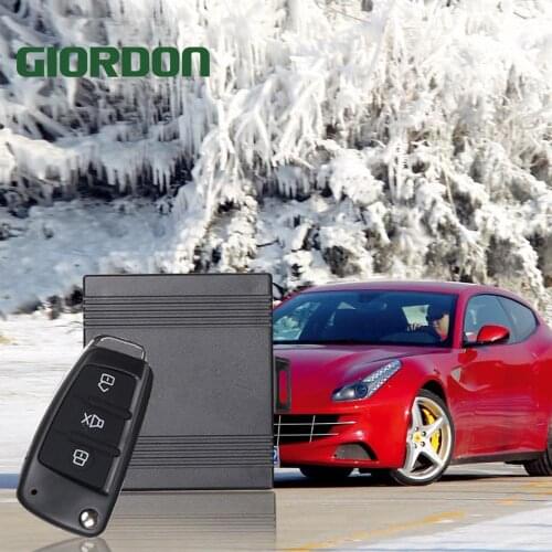 GIORDON keyless entry smart car key alarm system with stop signal device Android and IOS control security sensor