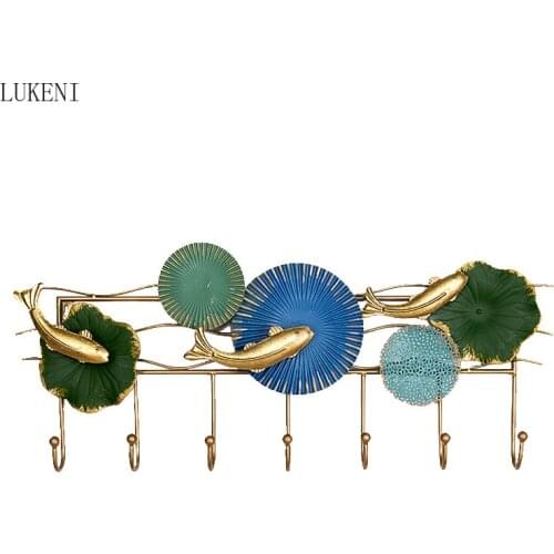 Nordic light luxury style wall decoration hook metal wall pendant living room homestay wall hanging wall decoration