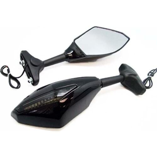 Brand new Clear Smoke swing freely modified mirror LED Turn signals intergrated mirrors For Triumph Daytona 675R (2011)