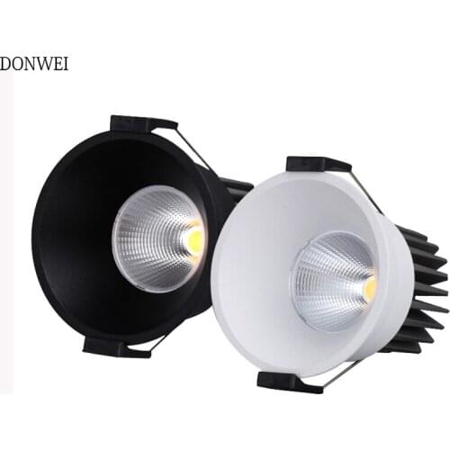 Super Bright COB LED Recessed Downlight 7W 10W Warm white Cool white LED Ceiling Spot Light Indoor Lighting AC110/220V