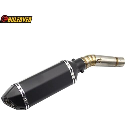 Motorcycle Exhaust Muffler System Link Pipe for Honda NC700 NC700X NC700S NC750 NC750X NC750S Motorbike Muffler Exhaust Mid Pipe