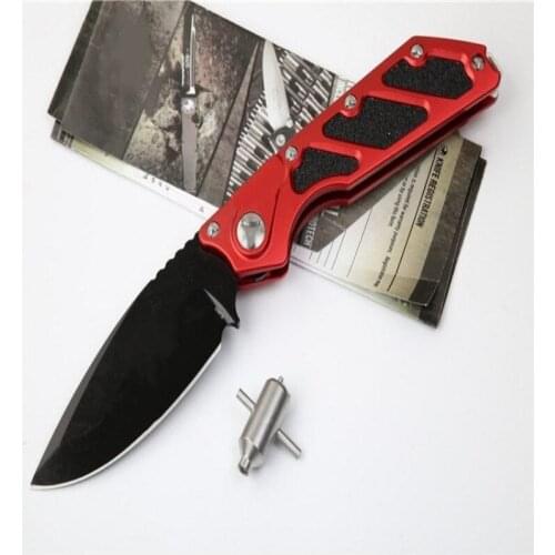 High-End Killswitch Black Edge Side Folding Knife Aviation Aluminum Alloy 6061 Sharp Blade Tactical Outdoor Camp Hunt EDC Tool