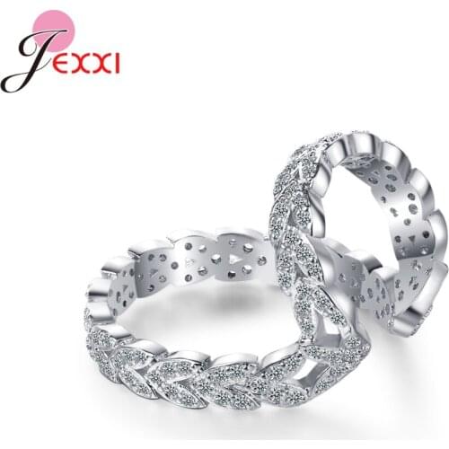 1PC No- Pierced Leaf Earring Clips For Women Girls 925 Sterling Silver Shiny Cubic Zirconia Crystal Earrings Wholesale