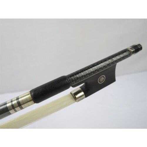 1pcs Great class filamentary silver black Carbon fiber violin bow 4/4 # 9711