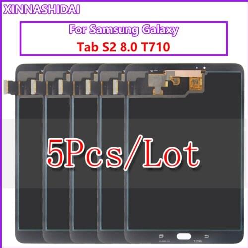 5PCS/LCD For Samsung Galaxy Tab S2 T710 T715 SM-T710 SM-T715 LCD Display Touch Screen Digitizer Sensors Assembly Panel Replaceme