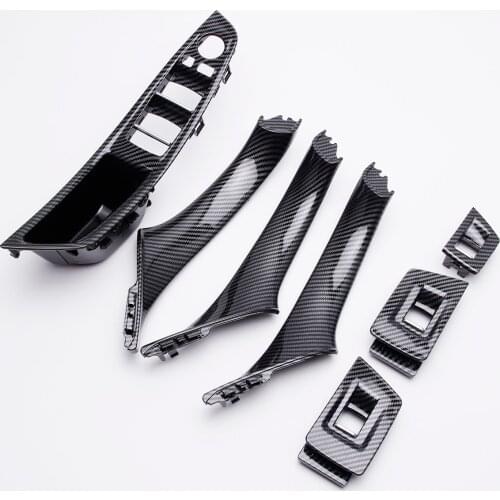 LHD & RHD car accessories interior door handles carbon fiber door handles for bmw f10 520d bmw f11 replacement