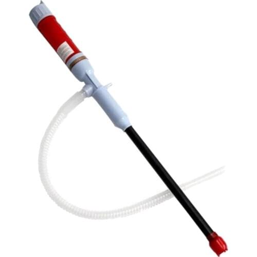 Auto Vehicle Fuel Gas Transfer Suction Pumps Portable Outdoor Handheld Pump Water Oil Gas Tools Petrol Pump Red