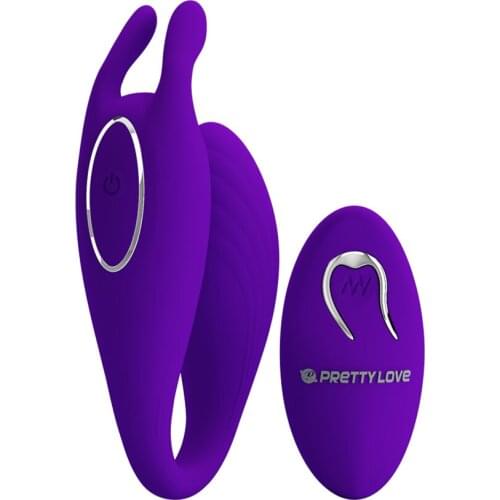 Wireless Remote 2 Motors Vibrator Vaginal G Rabbit Clitoris Stimulator 12 Function Silicone U Shape Couples Vibrator Adult Toys