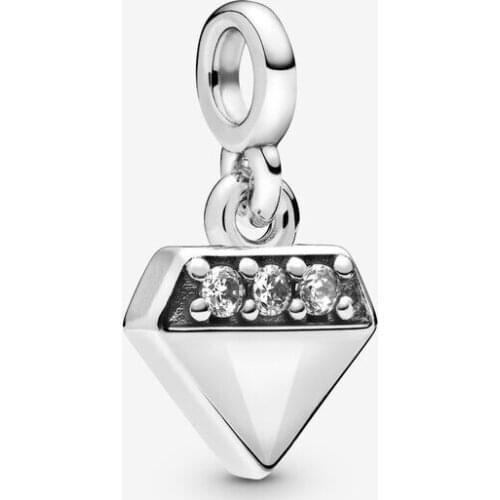 Genuine 925 Sterling Silver My Bright Diamond Dangle Charms Fits Me Bracelet Women Beads for Jewelry Making Bijoux 2020
