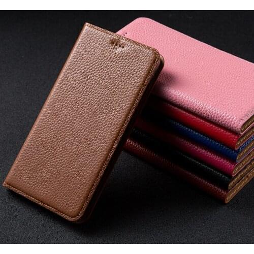 Case for ZTE Blade V10 Vita Litchi Genuine Leather Flip Stand Leather Cover for ZTE Blade V10 Phone cases