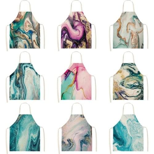 Marble color printing alpaca House cleaning Apron for children apron kitchen cooking accessories kitchen apron women Child apron