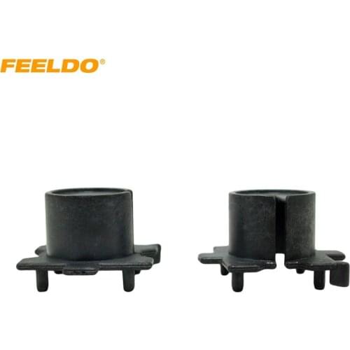 FEELDO 2Pcs Car Bulbs Socket Conversion Adapter For Mazda OLD 3/5/6/MX-5/CX-7/RX-8 H7 HID Bulb Adapter HID Bulb Adapter Holder