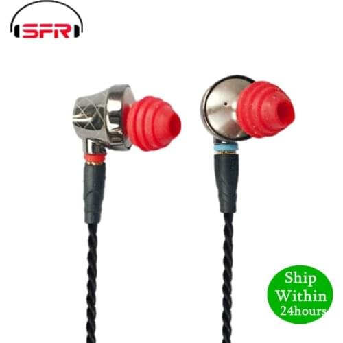 SENFER DT6 1DD+1BA Hybrid In Ear Earphone HIFI DJ Running Sports Earplug Earbuds Detachable MMCX Cable V30 A10 DT8 T2 V80 C10 T3