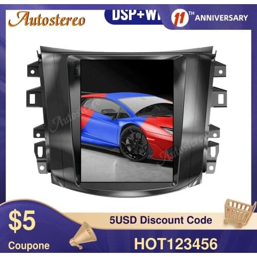 For NISSAN Navara 2014+ Android 9.0 Tesla style car GPS Navigation head Unit No DVD Tape Recorder Multimedia Player auto stereo