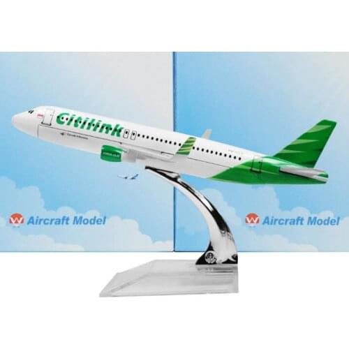 Indonesia Citilink green Airbus 320 16cm airplane child Birthday gift plane models toys Free Shipwping Christmas gift