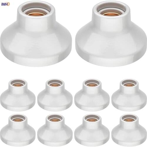 Ceramics E27 Socket Lamp Base DIY E27 Lamp Holder Bulb Holder Creative Wall/Desk Lights Socket Holder Base For Home Lighting