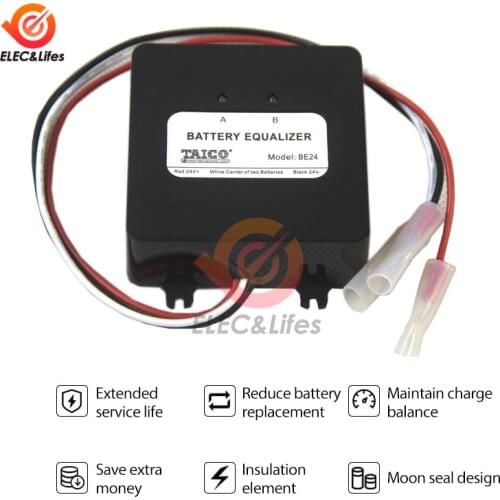 24V Solar System Lead-acid Battery Balancer Charger Controller for Battery Pack Equalizer BE24 Solar Panel Cell