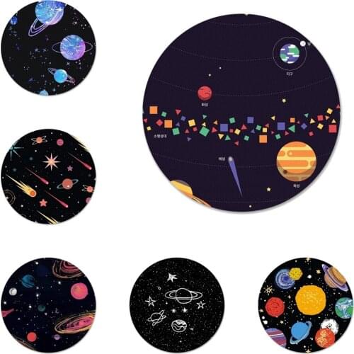 Space planet stars spaceship Badge Brooch Pin Accessories For Clothes Backpack Decoration gift