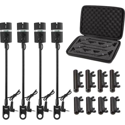 Lixada Fishing Swinger Set Carp Fishing Bite Indicator Swinger Digital Alarm LED Bite Indicator Illuminated Swinger Tackle