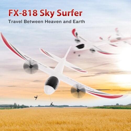 Mini drone Quadcopte FX-818 2.4G 2CH 480mm Wingspan Remote Control Glider Fixed Wing Remote Toys RC Airplane Aircraft RTF