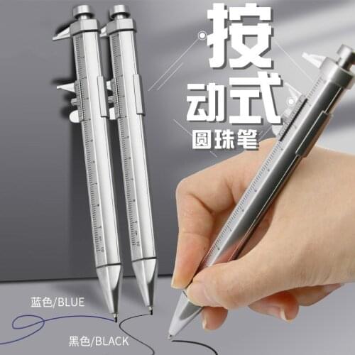 Multifunction Gel Ink Pen Vernier Caliper Roller Ball Pen Stationery Ball-Point Ball-Point 0.5mm Drop shipping