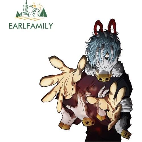 EARLFAMILY 13cm x 10.1cm For My Hero Academia Shigaraki Tomura Car Stickers Waterproof Decal Car Assessoires Graffiti RV JDM