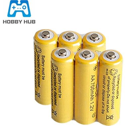 1.2V 700mAh NiCd Battery Ni-Cd AA Rechargeable Batteries For RC Car Toys Flashlight Microphone RC ues