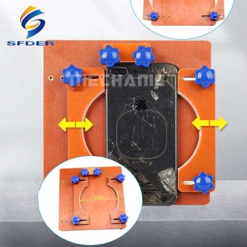 Mechanic Phone Rear Glass Removal Fixture Adjustable Spring Holder for Phone Back Cover Repair Clamp