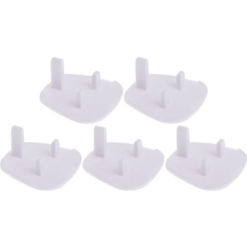 Drop Ship 5 PCS UK Power Socket Outlet Mains Plug Cover Baby Child Safety Protector Guard W15