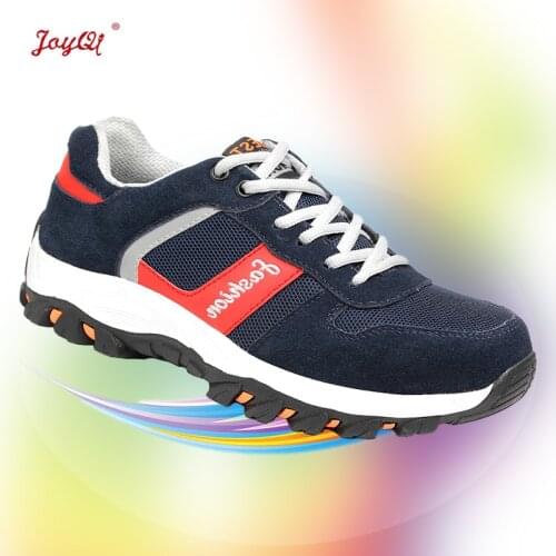 Outdoor men safety shoes breathable work boots sneakers plus size 39-46 JOY-206