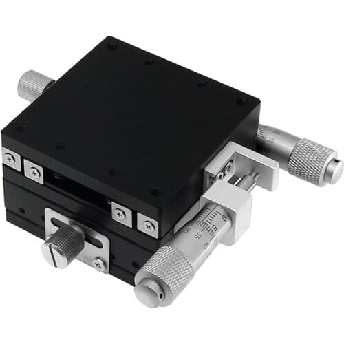 1PC XY Axis 40*40 Manual Displacement Platform Micrometer Sliding stage Steel ball guide XY40, LGY40-R LGY40-L LGY40-C