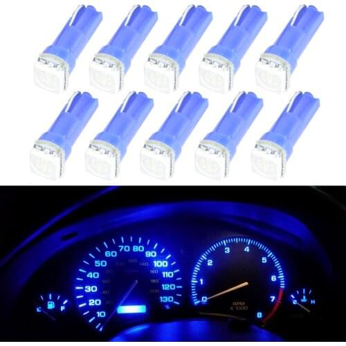 10x Blue Color T5 73 74 79 85 led 5050 SMD Instrument Pannel Cluster Dash Light Check Engine indicator Shifter Light Source