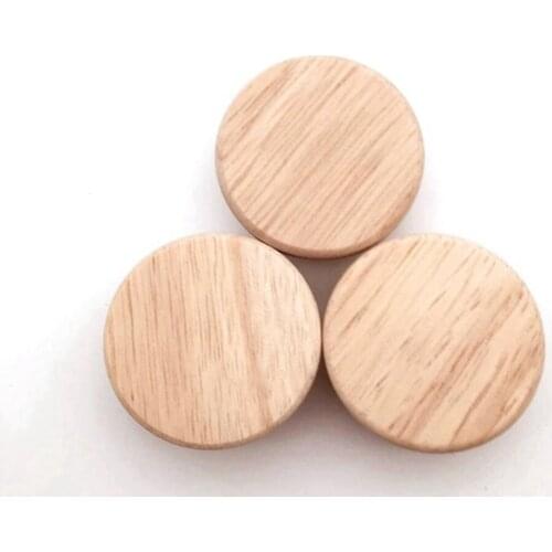 4/8pcs Wood Round Pull Knobs Natural Wooden Cabinet Drawer Wardrobe Knobs For Cabinet Drawer Handle Furniture Hardware