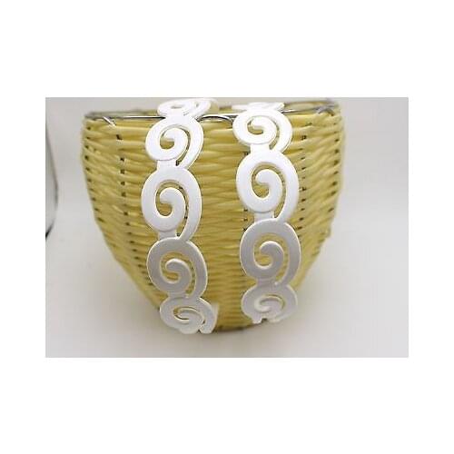 5 White Plastic Spiral Wide Alice Hair Band Headband 26mm(1") Hair Accessories