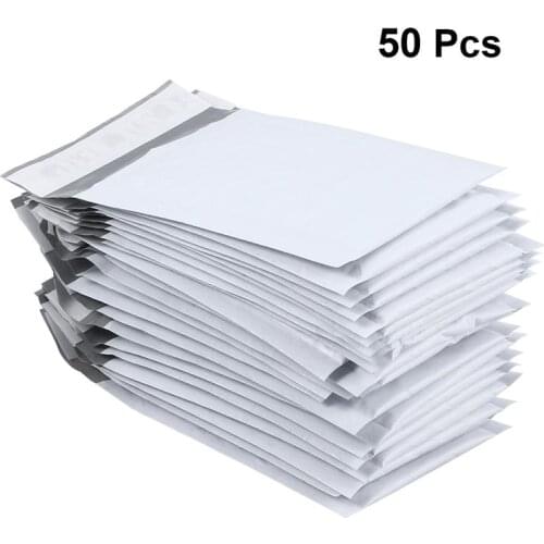 50pcs Bubble Mailing Bags Padded Envelopes Bubble Envelope Bags Anti-Shock Anti-Pressure Packaging Mailing Bags