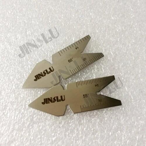 Free Shipping Welding Gauge Inspection Tools Rib Gauge 60 Angle & 55 Angle