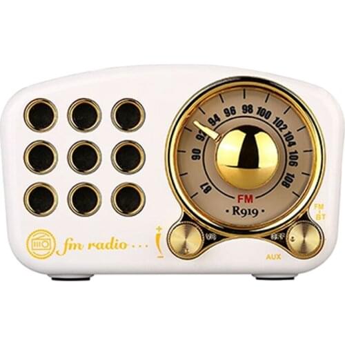 Bluetooth Speaker,Classical Retro Vintage Radio Strong Bass Enhancement Loud Volume MP3 Player for Home