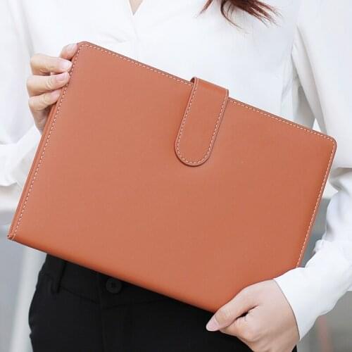 Agenda 2021 Diary Planner Organizer A4 High-end Notebook and Journals PU Leather Office Business Notepad Traveler Stationery