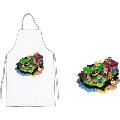 Apron ANIMALS AND PEOPLE FISHING kitchen kitchen apron