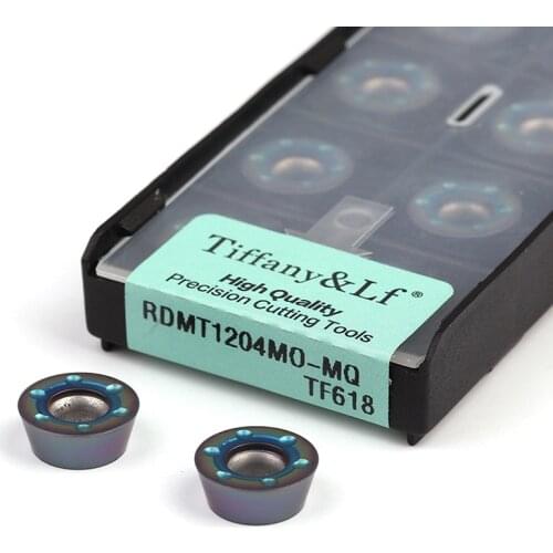 RDMT1204MO-MQ TF618 CNC Lathe Carbide Inserts Milling Turning Tools Machining Blade Multicolor Round shape Cut Many kinds Steel