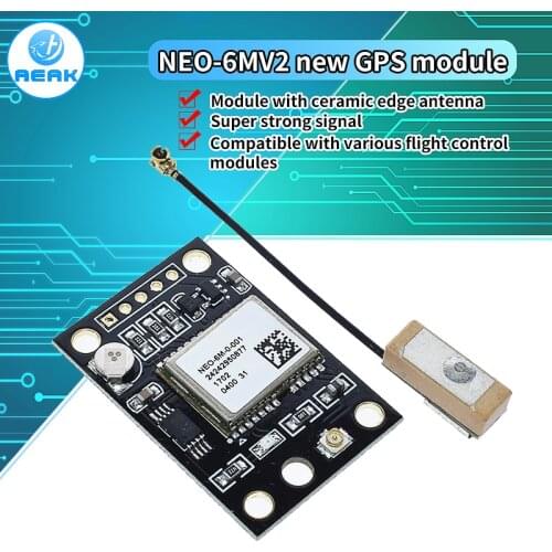GY-NEO6MV2 New NEO-6M GPS Module NEO6MV2 with Flight Control EEPROM MWC APM2.5 Large Antenna for arduino