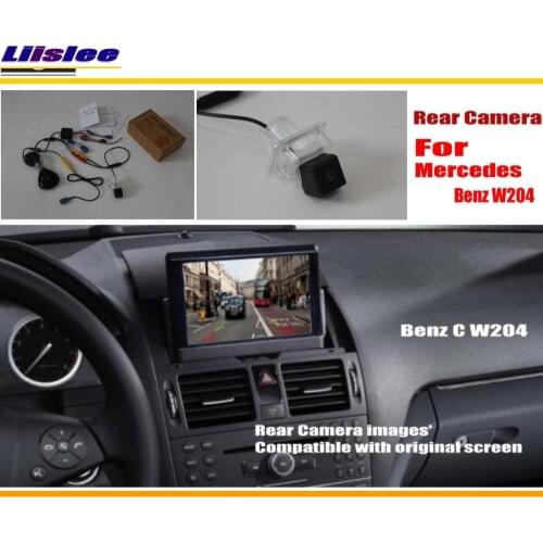 Car Rear View Camera For Mercedes Benz C Class W204 2007-2013 2014 Accessories Back Up Reverse Parking Original Screen CAM