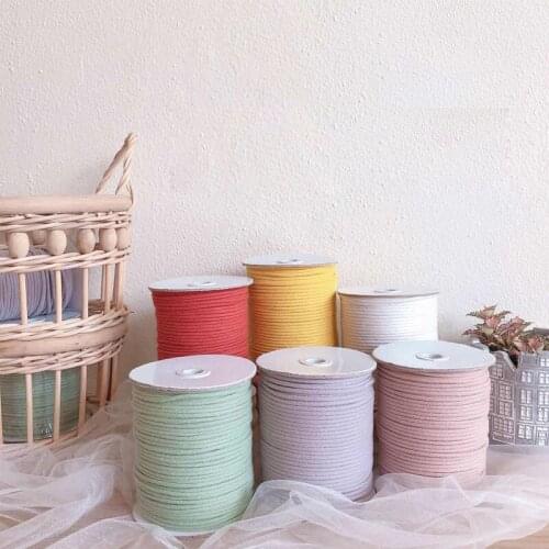 Colorful Macrame Yarn 3mm Natural Handmade Cotton Cord Thread Weaving Yarn Rope For Knitting Purse Handbag Hanging Tapestry Home