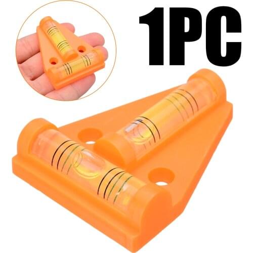 Mini Spirit Level Measure Bubble Plastic T Type Level Bubble Tool Portable For Machinery Industry Manufacturing Fixing Random