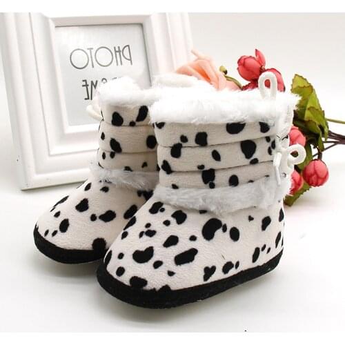 Newborn Baby Girls Boys Soft Booties Dots Pompom Snow Boots Infant Toddler Newborn Warming Shoes New Fashion Comfortable Shoes